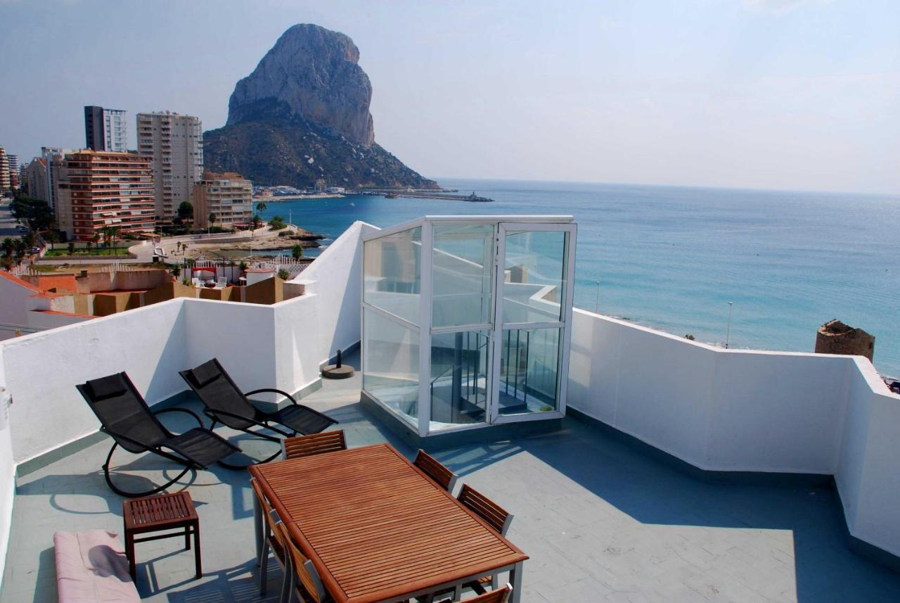 Atico Calpe Primera Linea De Playa Exterior foto
