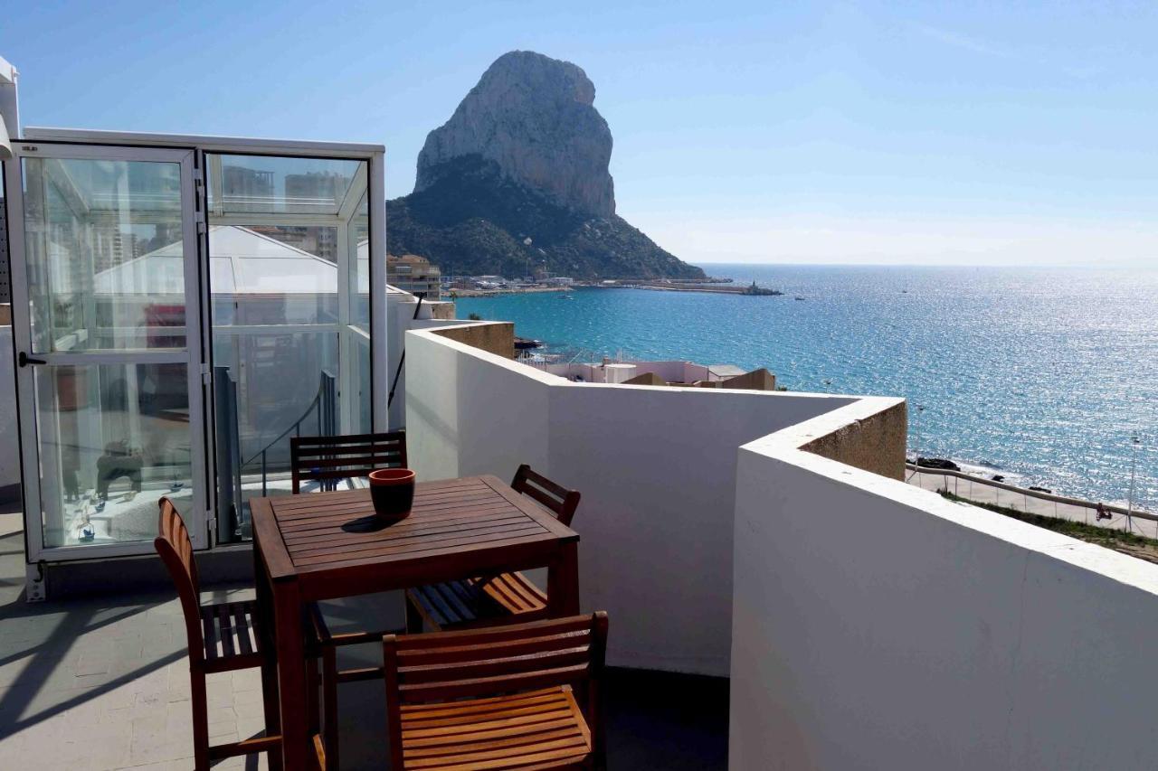 Atico Calpe Primera Linea De Playa Exterior foto