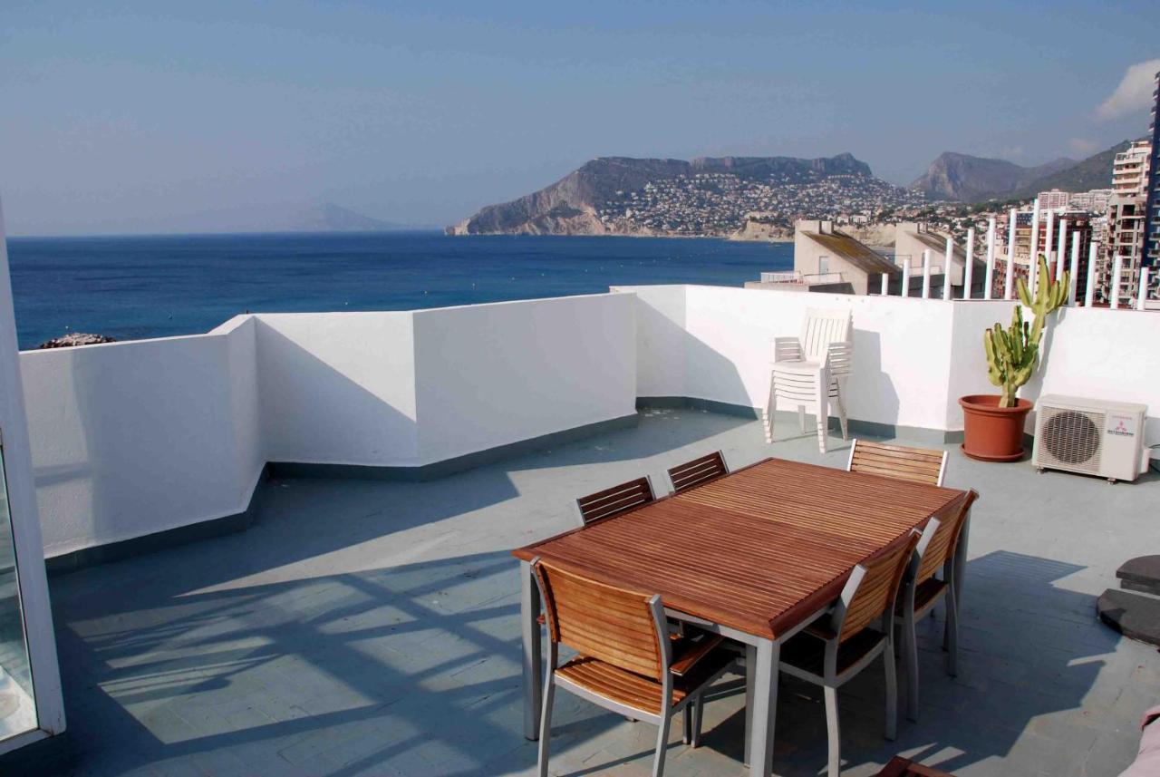 Atico Calpe Primera Linea De Playa Exterior foto